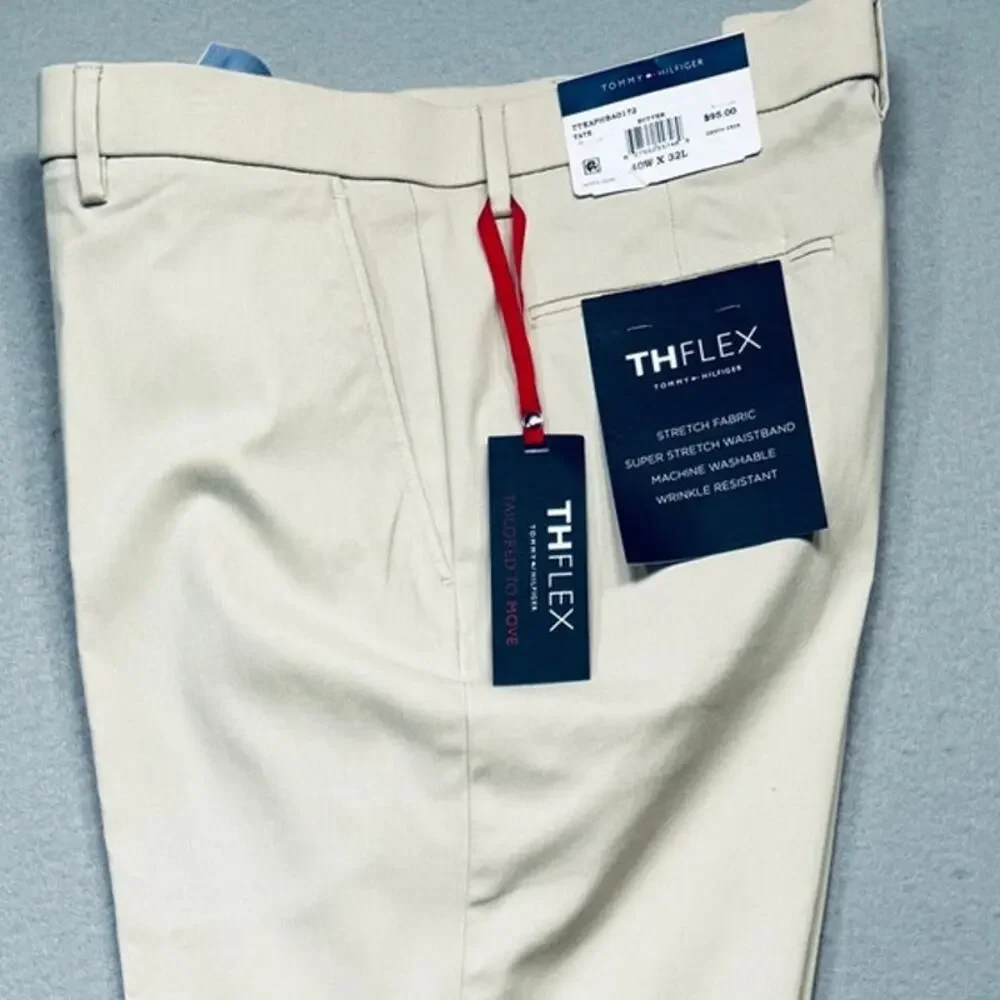 Tommy Hilfiger Men's Modern-Fit Solid Dress Pants - Butter 40x32 $95